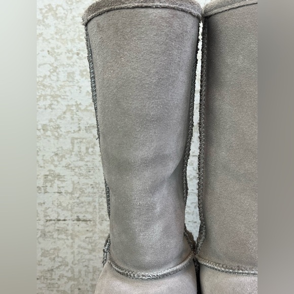 Bjorndal Suede Leather Wool Tall Sock Boots Size 7 Gray - Picture 3 of 16